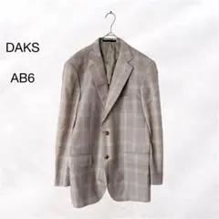 DAKS ダックス テーラードジャケット チェック柄 メンズ ウール混 AB6のサムネイル