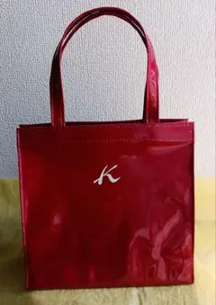 Kitamura キタムラ　ショッピングバックミニトートバックレッドのサムネイル
