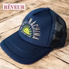 メッシュキャップ　アメカジ　トラッカー　バイカー　ストリート　刺繍ロゴ　USA