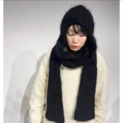 edit for lulu モヘア　フーデットマフラー edit for lulu モヘア フーデットマフラー - メルカリ
