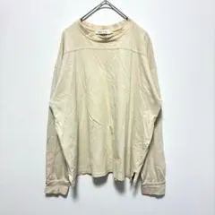 アメリカンホリック　綿100%　カットソー　長袖　プルオーバー　白系　春秋