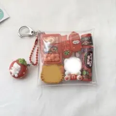 ガチャ詰めポーチ風キーホルダー　キャンディバッグ　チャーム付き