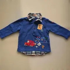 ミキハウス　mikihouse　薄手　襟付き　トレーナー　90