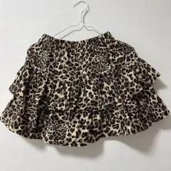 PHILLY アソートティアードミニスカート ヒョウ柄