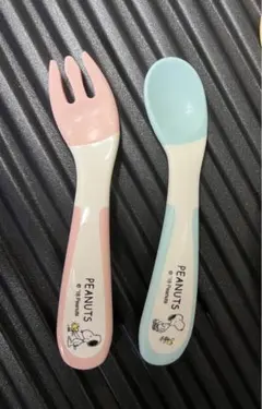 【新品未使用】Richell リッチェル スヌーピー  カトラリー2本セット