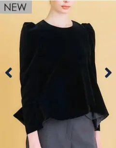 MARONENONFEE マーロンエノンフィ　ベロアフレアトップス