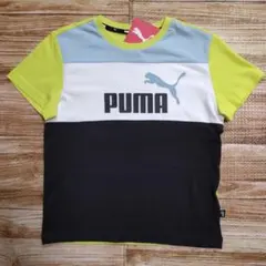 新品 未使用 PUMA プーマ 半袖 Tシャツ 配色 男の子 130