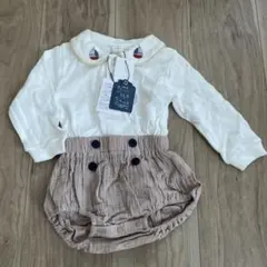 コトリ 新品 セーラー襟ロンパース 80cm