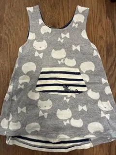 knit planner 猫柄 チュニック 80センチ