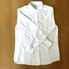 UNIQLOレーヨンブラウス 長袖 レディース S Whiteのサムネイル