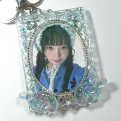 B8 トレカ ケース デコ トレカキーホルダー キルティング レジン オーロラ