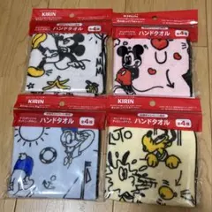 KIRIN ディズニー ハンドタオル 4枚セット