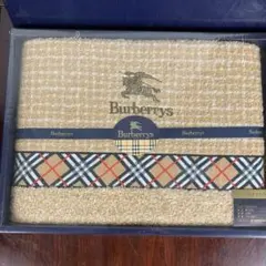 2バーバリー BURBERRYラム混 純毛 毛布アーガイル西川産業 - メルカリ