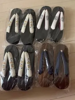 和装履物 下駄 草履 二枚歯 2点セット 未使用品 23cm 着物 072tz 