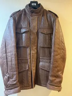 D'URBAN ブラウン レザージャケット