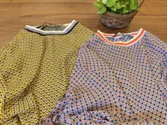 お値引き‼️CLOSET PURGE】幾何学模様 七分袖チュニック