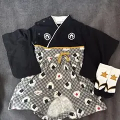 KOTOBUKI おにぎり柄ロンパース 80 袴