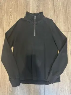 C.P. COMPANY ハーフジップスウェット ブラック