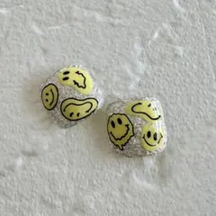 フットネイルチップ　ネイルチップ　つけ爪　ペディキュア　ニコちゃん　スマイル