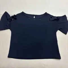 MAJESTIC LEGON 　ネイビー 肩あき　カットソーのサムネイル