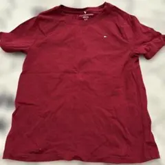 TOMMY HILFIGER 赤 Tシャツ S/P (6-7)