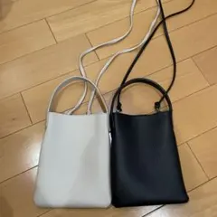 2点セット GRL 2Wayスクエアレザーミニショルダーバッグ[tr199]