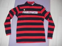 表記5 PEARLYGATES ストライプ長袖シャツ