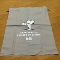 UNIQLO スヌーピー 巾着型 トートバッグ