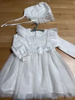 【美品】セレモニードレス ホワイト 70帽子付き