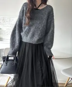 クラシカルエルフ　マルチwayニット×チュールワンピースセット（セットアイテム）