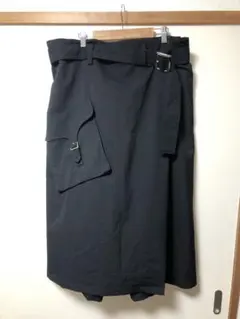 yohji yamamoto 18AW バッドスカートパンツ ギャバ　サイズ3 yohji yamamoto 18AW バッドスカートパンツ ギャバ サイズ3 - メルカリ