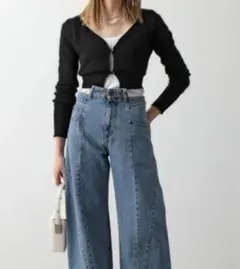 JACQUEMUS ジャックムス クロップド カーディガン 36 リブニット JACQUEMUS（ジャックムス） カーディガン La maille Pralu longue
