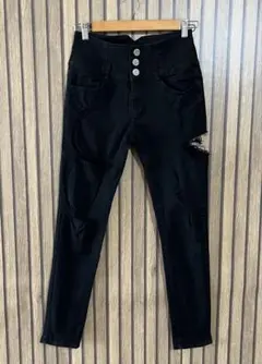 EGOIST ダメージパンツ　スキニーパンツ　ブラック