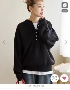 FREAK‘S STORE限定展開　スウェットライク ヘンリーネック