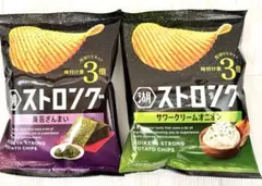湖池屋　ストロング　サワークリームオニオン➕海苔ざんまい　味付け量3倍セットのサムネイル