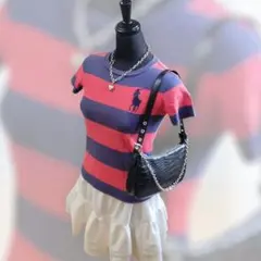 POLO RALPH LAUREN ビッグポニー y2k ボーダー 平成ギャル - メルカリ
