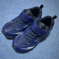 19.5cm ムーンスター スニーカー 青 スーパースター MOONSTAR