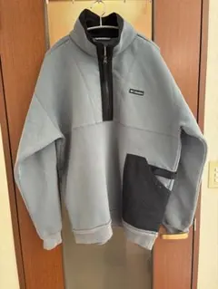 Columbia ハーフジップ スウェットライトブルー