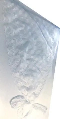 バブーシュカ　白　花柄　フラワー