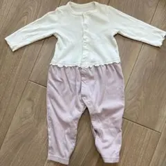 GU 前開きカバーオール　80