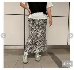 しまむら ちゃんゆり レオパード柄 タイトスカート