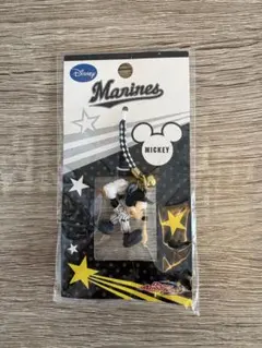 ミッキーマウス ミッキー　千葉ロッテマリーンズ　野球ユニフォーム キーホルダー