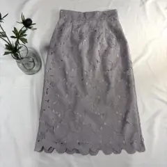 PROPORTION BODY DRESSING レーススカート　パープル　春夏