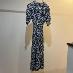 BASEMENT online 花柄 カシュクール ワンピース