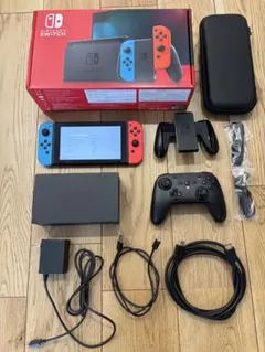 Nintendo Switch本体　 ケース プロコン SDカード128G付き