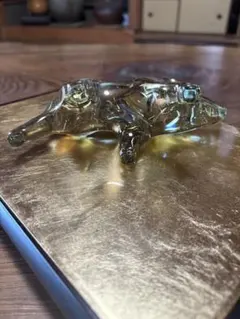 ガラス製イノシシ　ゴールドのサムネイル