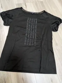BURBERRY ブラック カットソー　 サイズ1