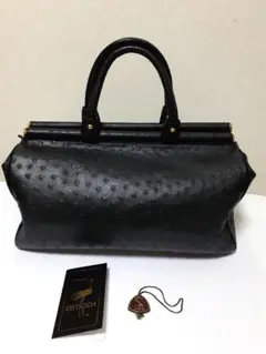 オーストリッチ~黒 ボストンバッグ~