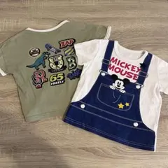 サイズ100 Tシャツ2枚セット　ミッキー　ディズニー　 半袖