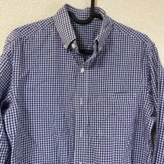 J.CREW ギンガムチェックシャツ 長袖 ブルー XSのサムネイル